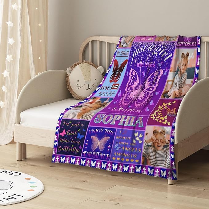 Custom Blanket Bible Verse Blanket with Inspirational Thoughts and Prayers Religious Throw Blanket Soft Lightweight Cozy Plush Warm Blankets for Girls Christmas Birthday Christian Gifts