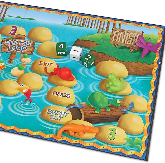 Learning Resources Sum Swamp Game Addition & Subtraction Board Game - Educational Homeschool, Elementary Math Classroom Must Haves, Kindergarten, Gifts for Kids, Numbers for Boys and Girls