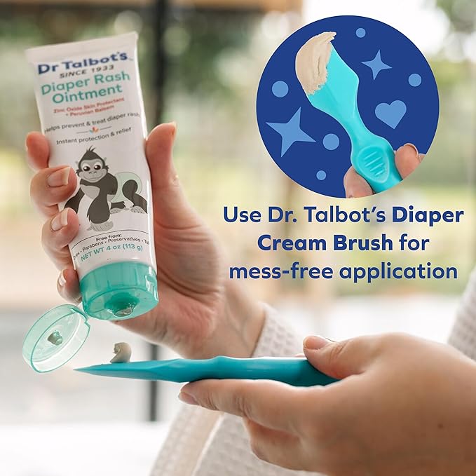 Dr. Talbot's Baby Diaper Rash Ointment - 2 oz - Zinc Oxide Skin Protectant with Peruvian Balsam - Treats and Prevents Rash