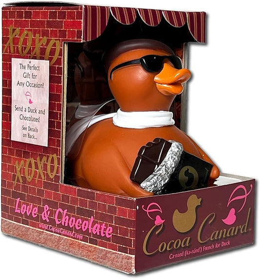 CelebriDucks - Cocoa Canard Chocolate Lover's - Floating Rubber Ducks - Collectible Bath Toy Gift for Kids & Adults of All Ages