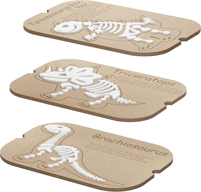 Sensory Table Flisat Trofast Inserts Dinosaurs Puzzle Set of 3 Pieces