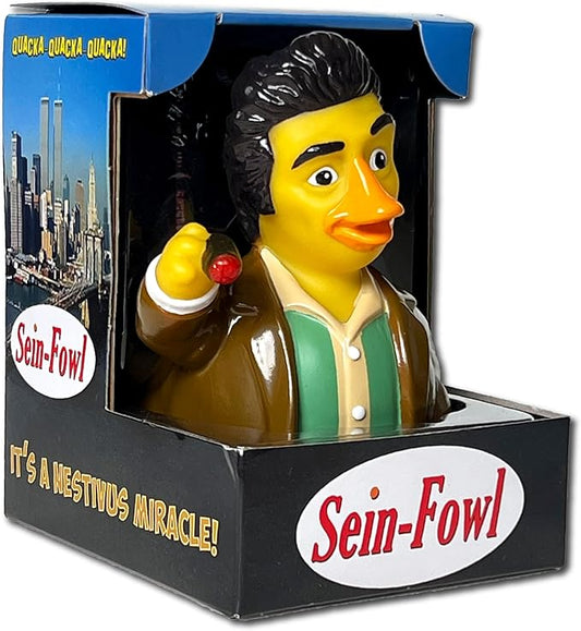 CelebriDucks - Sein-Fowl - Floating Rubber Ducks - Collectible Bath Toy Gift for Kids & Adults of All Ages
