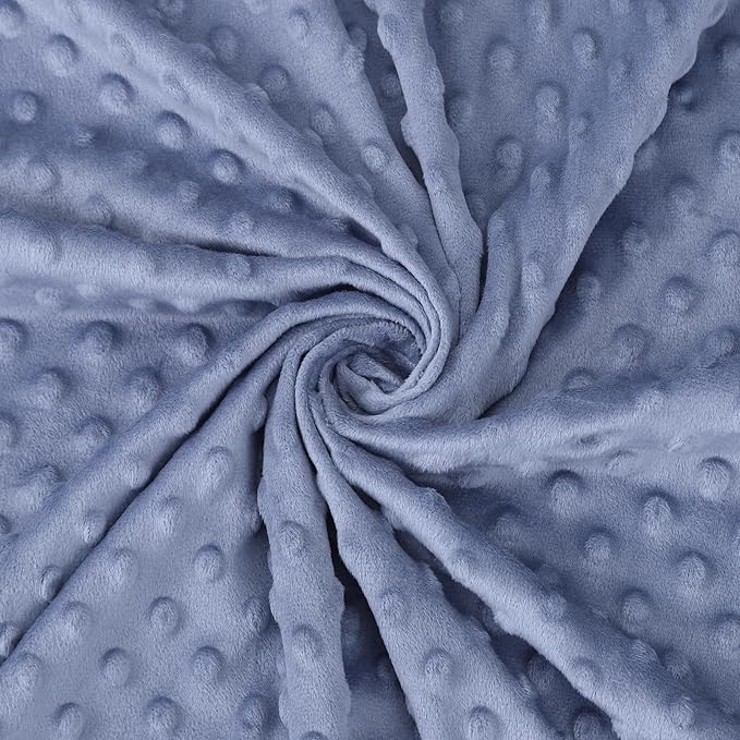 Dinosaur Baby Blankets for Boys, Super Soft Newborn Nursery Blanket with Double Layer Dotted Backing - Blue Babies Minky, Cozy Printed Bed Throw Blanket (30" x 40")