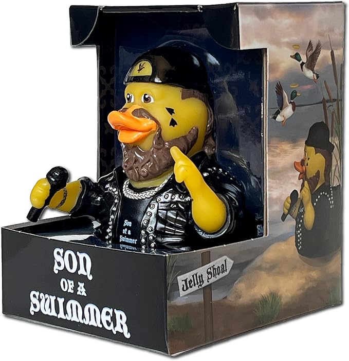 CelebriDucks - Jelly Shoal - Son of a Swimmer - Floating Rubber Ducks - Collectible Bath Toy Gift for Kids & Adults of All Ages