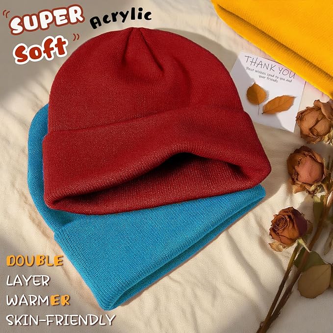 ZOORON Toddler Beanie Baby Boys Girls Beanies Kids Winter Hats Children Knit Warm Caps Soft Ski Hat