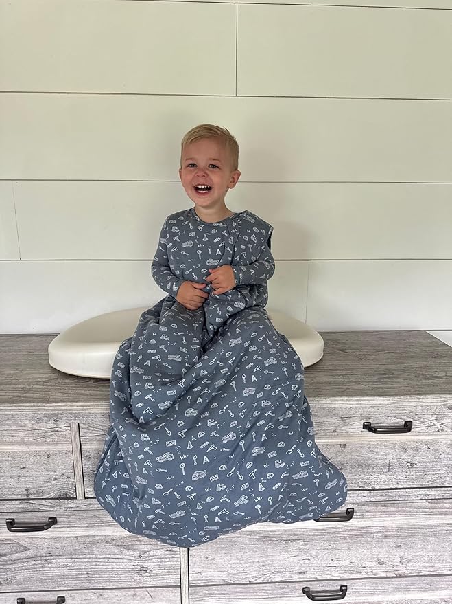 GUNAMUNA günamüna Unisex Baby, Toddler Wearable Blanket, Sleeping Bag Bamboo Rayon, Sleep Sack with Diaper Zipper, 2.6 TOG