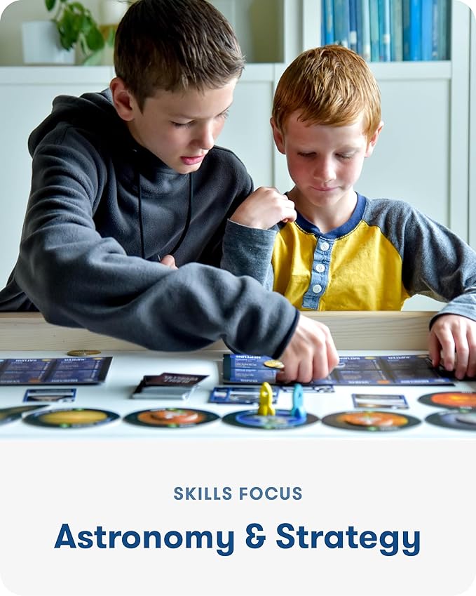 SimplyFun Planet Voyagers - Astronomy Children’s Game - Helps Teach Reading & Science Skills - 3rd to 5th Grade Level - 2-5 Players, for Ages 8 & Up