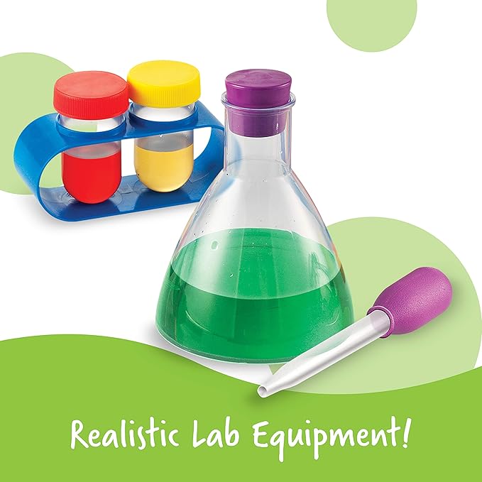 Learning Resources Primary Science Lab Activity Set - Experiments for Kids, Chemistry Toy, Pretend Play, STEM Projects, Classroom Must Haves, Teacher Supplies, Montessori Gifts for Boys and Girls