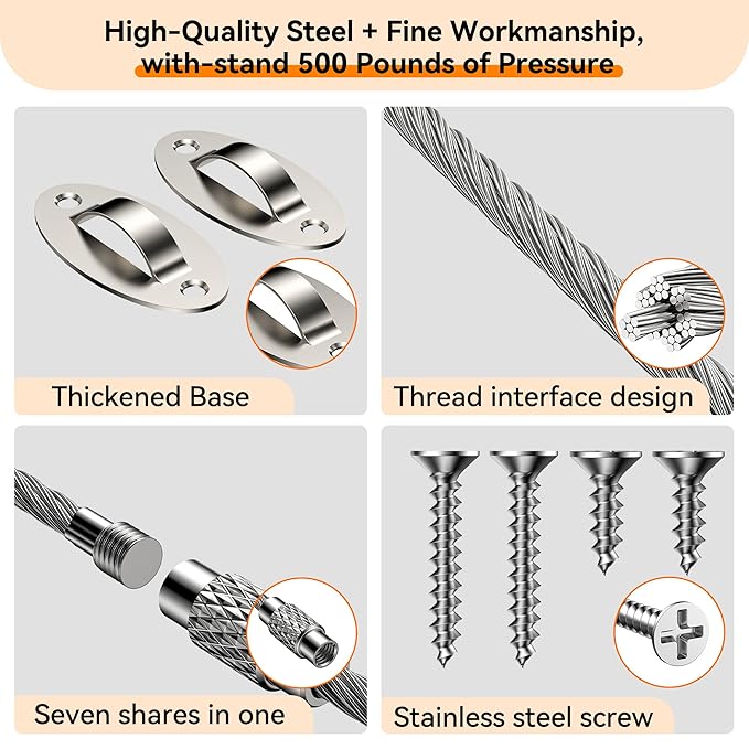 8 Packs Anti Tip Furniture Anchors for Baby Proofing, Furniture Wall Anchor Securing 400 lbs for Keep Kids Safety, Earthquake Resistant Straps for Dresser, Desk, Wardrobe (8 Pack Silver)