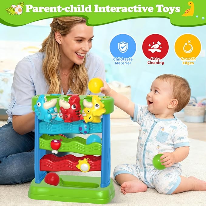 Toys for Toddlers 1 2 3 Years Old Boys & Girls Musical Toy for Kids 12-18 Months Interactive Montessori Toys with Light & Sound,Christmas Birthday Gifts
