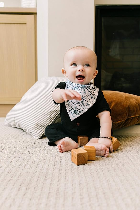 Copper Pearl Baby Bandana Drool Bibs for Drooling and Teething 4 Pack Gift Set Galaxy