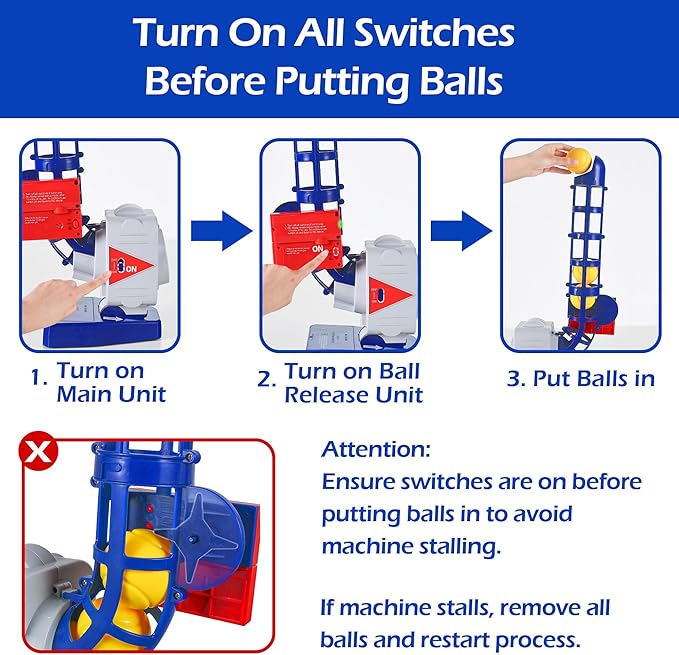 iPlay, iLearn Kids Pitching Machine Toys, 2 in 1 RC Baseball Tennis Pitcher, Auto Ball Launching Bat, Boy Outdoor Outside Sports Backyard Game, Birthday Gift 5 6 7 8 10 12 Yr Youth-Partially Assembled