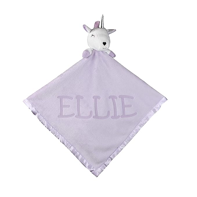 Custom Catch New Baby Gift for Girl - Personalized Blanket with Name - Newborn or Infant, Purple