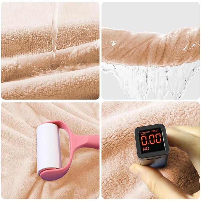 ROMASA Baby Bath Towel Ultra Soft Hooded Towel Highly Absorbent Bathrobe Blanket Toddlers Shower Gifts for Boys Girls-27.5" x 55" (Khaki Lion)