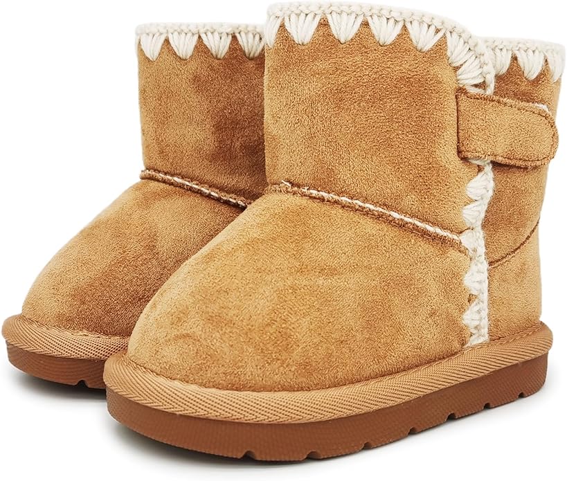 Baby Boots Winter Snow Booties Infant Boys Girls Outdoor Warm Shoes for Cold Weather 6 9 12 15 18 24 Months