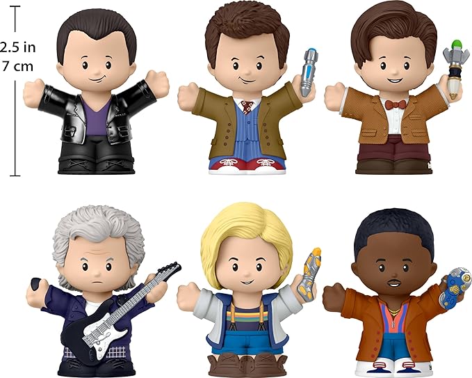 LITTLE PEOPLE COLLECTOR Doctor Who TV Series Special Edition Set for Adults & Fans, 6 Characters in a Display Package (Amazon Exclusive)