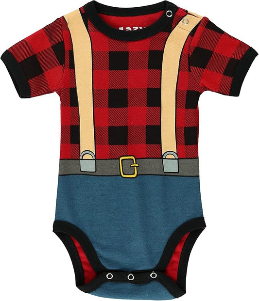 Lazy One Cute Unisex Baby Bodysuit, Cute Animal Designs, 6-18 Months