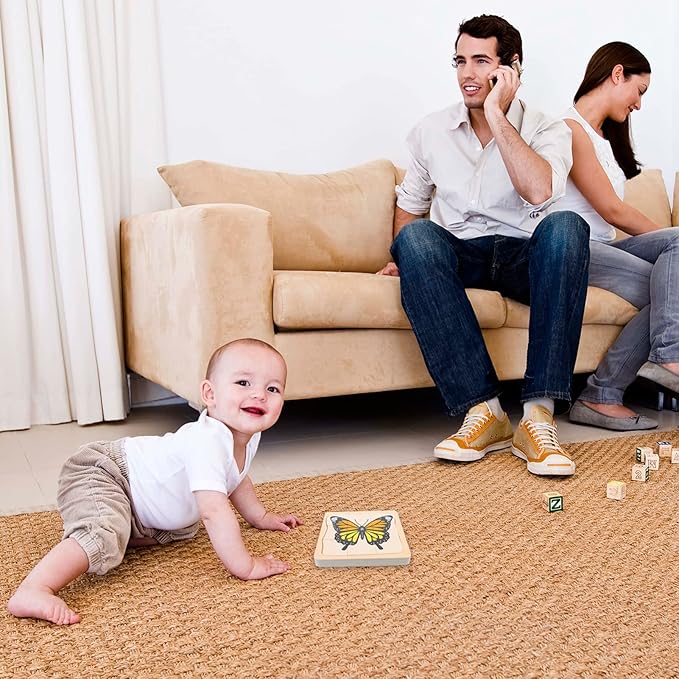 jojofuny Wooden Multi Layered Puzzles, Life Cycle of Butterfly, Cartoon Montessori Toy DIY Puzzle Early Educational Toy for Children Kids