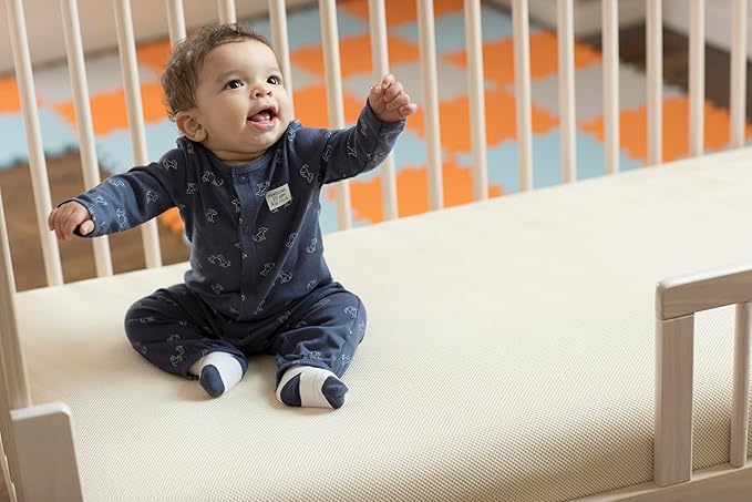 Naturepedic Organic Crib Mattress Cover - Waterproof, Skin-Friendly, Breathable & Absorbent Protector - Removable Pad for Baby and Toddler Bed - Standard Size