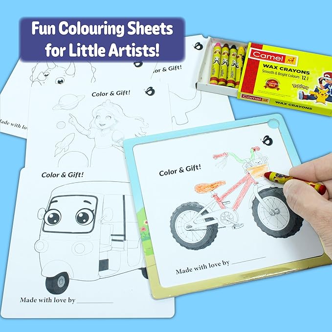 Butterfly EduFields 4-in-1 Vehicles Jigsaw Puzzle Set for Kids Age 3-7 | 38 Pcs Brain-Boosting Puzzle Toy with Coloring Worksheets for Boys & Girls | Preschool Learning