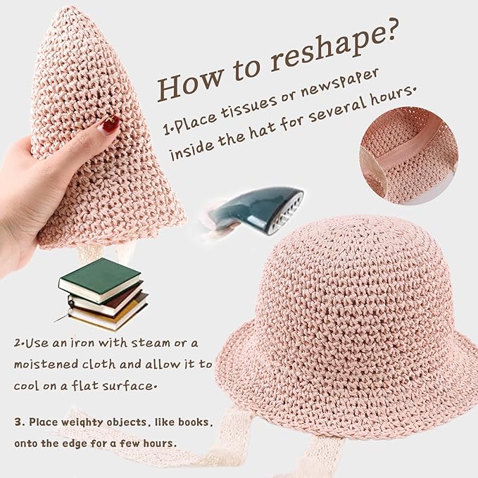 Baby Girl Straw Hat Outdoor Baby Sun Protection Hats Summer Bowknot Beach Cap for Infant Toddler Girls