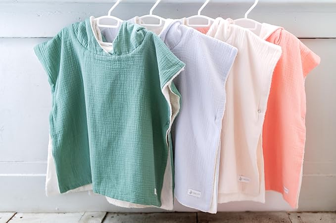 Hooded Poncho Towel for Babies, Kids, and Toddlers - Versatile Swim and Bath Coverup for Beach and Pool Fun