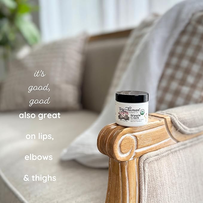 Organic Nipple Cream, Nipple Crack Lanolin Free Nipple Butter (2 Pack), Balm for Breastfeeding Mothers, No Need to Wash Off, Safe for Baby and Mama