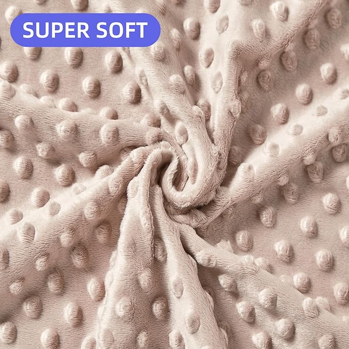 iEvolve Baby Nursery Bed Blankets Ultra Soft Double Layer Mini Blanket Minky Blanket Receiving Blankets Shower Gifts(30"*40",Bear)
