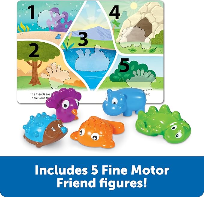 Learning Resources Spike and Friends Counting & Colors Book Set - 6 Pieces, Age 18 Month+ Toddler Activities, Educational Toys Set, Color Teaching Toys