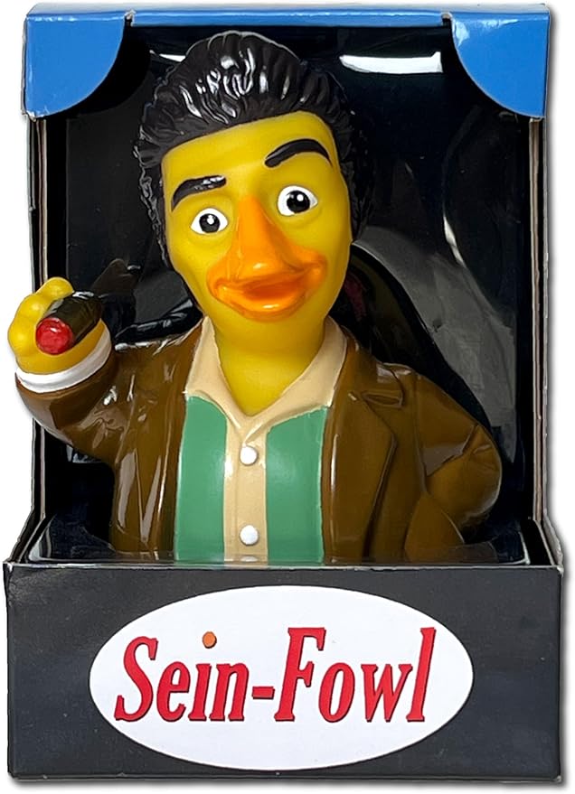 CelebriDucks - Sein-Fowl - Floating Rubber Ducks - Collectible Bath Toy Gift for Kids & Adults of All Ages