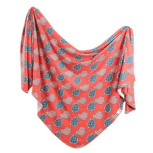 Copper Pearl Baby Swaddle Blanket - Premium Knit Baby Blanket, Large Soft Stretchy Receiving Blankets for Baby Boy and Girl, Swaddles for Newborn, Infant, and Toddler (Spangled)