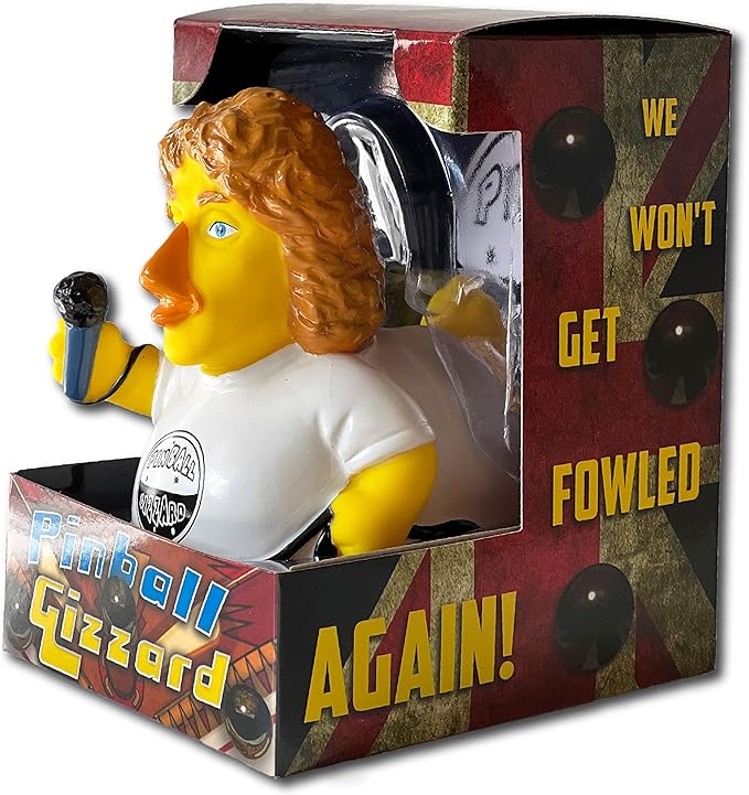 CelebriDucks - Pinball Gizzard - Floating Rubber Ducks - Collectible Bath Toy Gift for Kids & Adults of All Ages