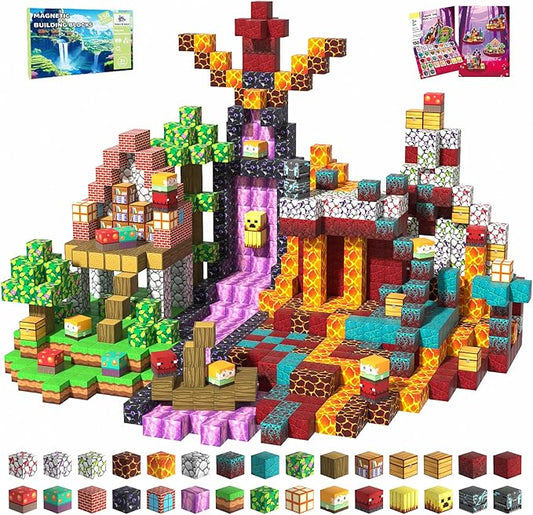 150 PCS Magnetic Building Blocks Toys for Kids, Stacking Magnetic Tiles Toys for Kids Toddlers Boys Girls Ages 3 4 5 6 7 8-12 Gifts
