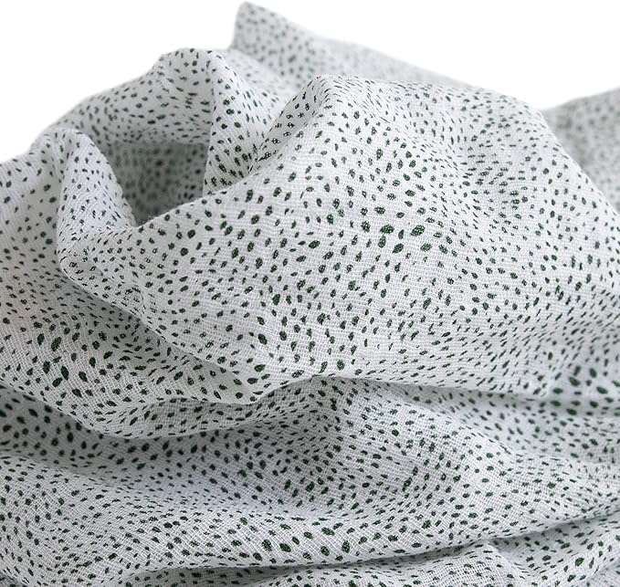 Little Unicorn Premium Cotton Swaddle Baby Blanket | Breathable Fabric | for swaddling, Play, Nursing & More (Green Seed)