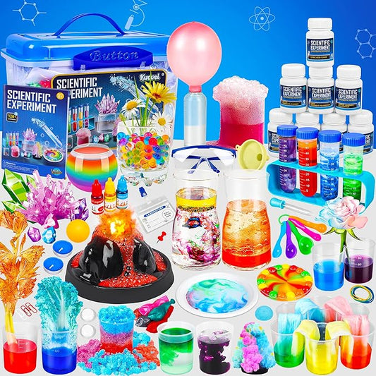 Science Kit for Kids,120 Science Lab Experiments,Scientist Costume Role Play STEM Educational Learning Scientific Tools,Birthday Gifts and Toys for 6 7 8 9 10-12 Years Old Boys Girls Kids