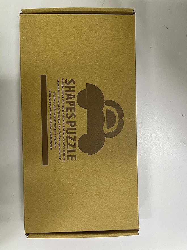 Coogam Wooden Pattern Blocks - Tangram Shape Puzzle Set Color Sorting Stacking Game Wood Animal Jigsaw Preschool Montessori Brain Teaser STEM Gift for 3 4 5 Years Old Toddler Kids (60 Pattern Cards)