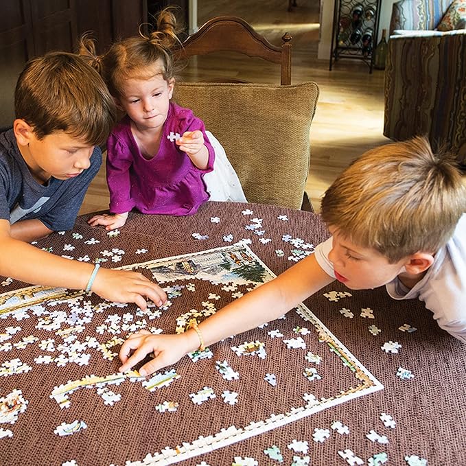 Great Smoky Mountains National Park Cardboard Jigsaw Puzzle - 1000 Pieces, Hand-Illustrated - Educational, Family Activity, Ages 7+, Includes Poster - 25.4 x 19.8