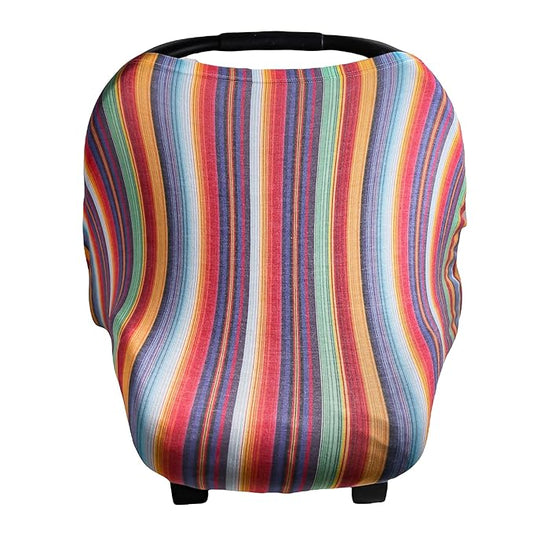Serape Copper Pearl Multi-Use Cover: Car Seat & Stroller Cover - Sun Protection, All-Season Use, Stylish Designs