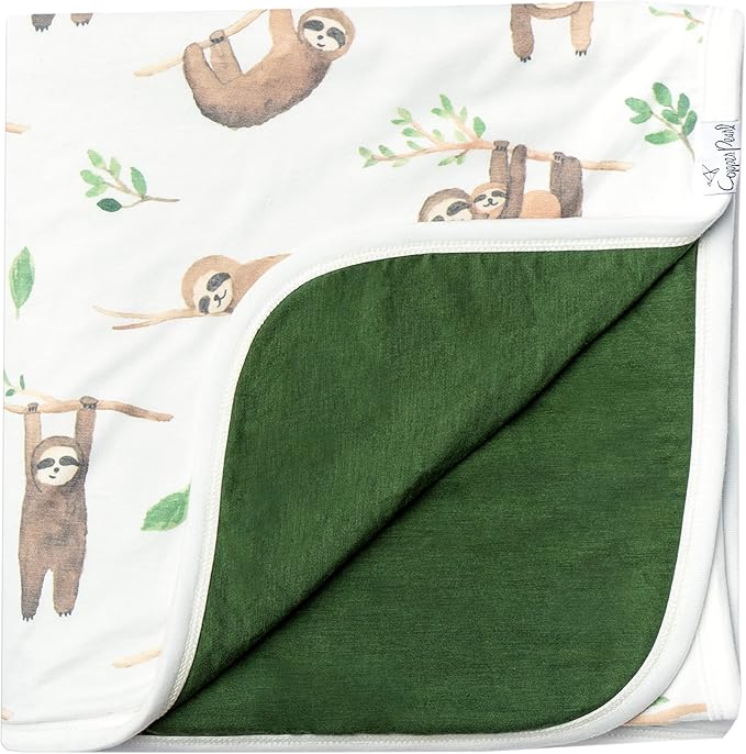 Copper Pearl Noah 3-in-1 Baby Quilt - Breathable, Cozy Blanket for Newborns & Toddlers | 46x46 Premium Polyester/Rayon