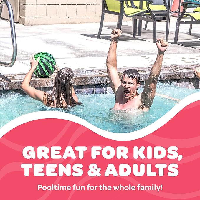 Watermelon Ball – Cool Underwater Pool Toy for Teen Boys, Girls, Men & Women. Great Gifts for Swimming, Diving & Backyard Games. Best for Birthday Presents, Spring Vacation & Summer Family Fun.