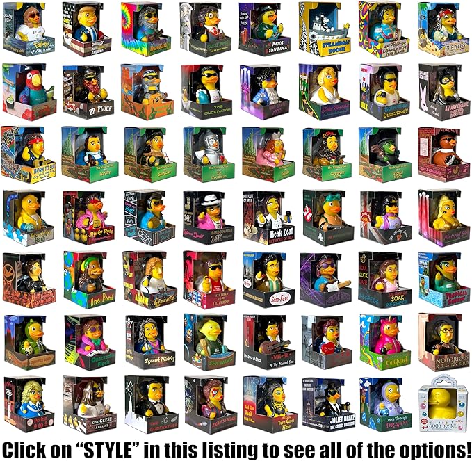 CelebriDucks - The Floating Dead - Floating Rubber Ducks - Collectible Bath Toy Gift for Kids & Adults of All Ages