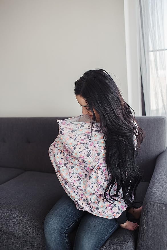 Copper Pearl Multi-Use Cover: Car Seat Covers, Nursing Cover, and Stroller Cover for Sun - Stretchy Fabric, All-Season Use, Stylish Designs, Easy Access for Moms - Morgan