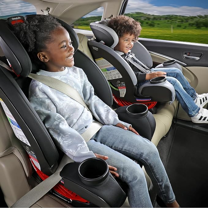 Britax One4Life Convertible Infant Car Seat, 10 Years of Use from 5 to 120 Pounds, Converts from Rear-Facing to Forward-Facing Booster Seat, Machine-Washable Fabric, Glacier Graphite