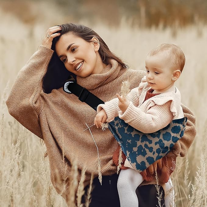 Baby Sling Shoulder Carrier,Ultimate Comfort Side Baby Carrier for Newborn to Toddler/Infants (7lbs-44lbs) (Leopard)