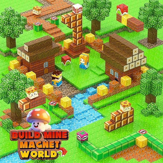 Magnetic Blocks 100PCS Magnetic Building Blocks Cubes Kids Boys Girls Toys for Ages 3-5 5-7 8-10 STEM Sensory Learning Building Magnet Toys 3-12 Year Old Girls Boys Birthday Gift