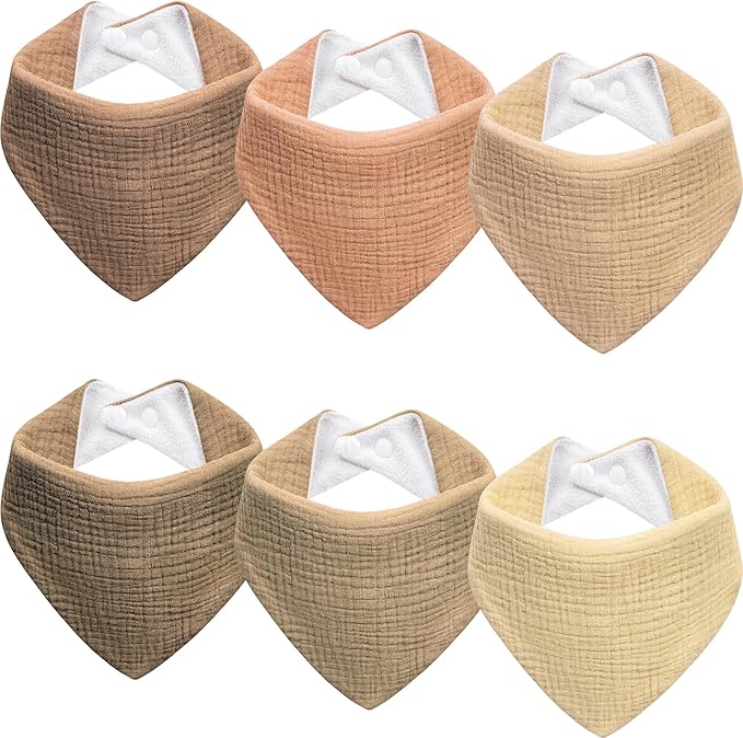 Muslin Baby Bibs Baby Drool Bandana Bibs for Baby Girls Boys Infant Newborn Toddler Drooling and Teething