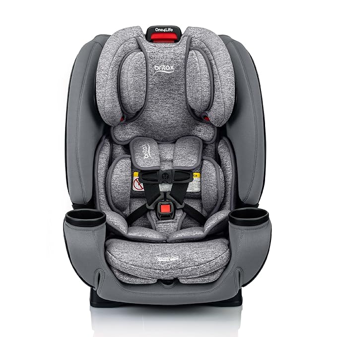 Britax One4Life Convertible Car Seat, 10 Years of Use from 5 to 120 Pounds, Converts from Rear-Facing Infant Car Seat to Forward-Facing Booster Seat, Performance Fabric, Cool N Dry Moonstone
