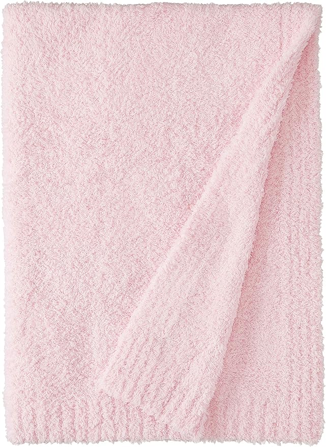SARANONI Bamboni Luxury Baby Blanket | Cozy & Soft Plush Receiving Blankets | Perfect for Girls & Infant Baby Boy Blankets | Light Pink - 30” x 40”