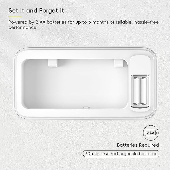 EKO Brio 10L/2.6 Gallon Motion Sensor Trash Can, Automatic Touchless Bathroom Garbage Bin, Waterproof Smart Trash Can for Kitchen, Bedroom, and Office, White