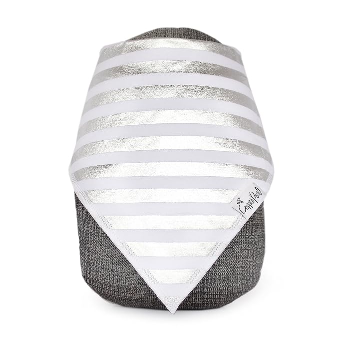 Copper Pearl Baby Bandana Drool Bibs for Drooling and Teething 4 Pack Gift Set Jewel, Soft Set of Cloth Bandana Bibs for Any Baby Girl or Boy, Cute Registry Ideas for Baby Shower Gifts